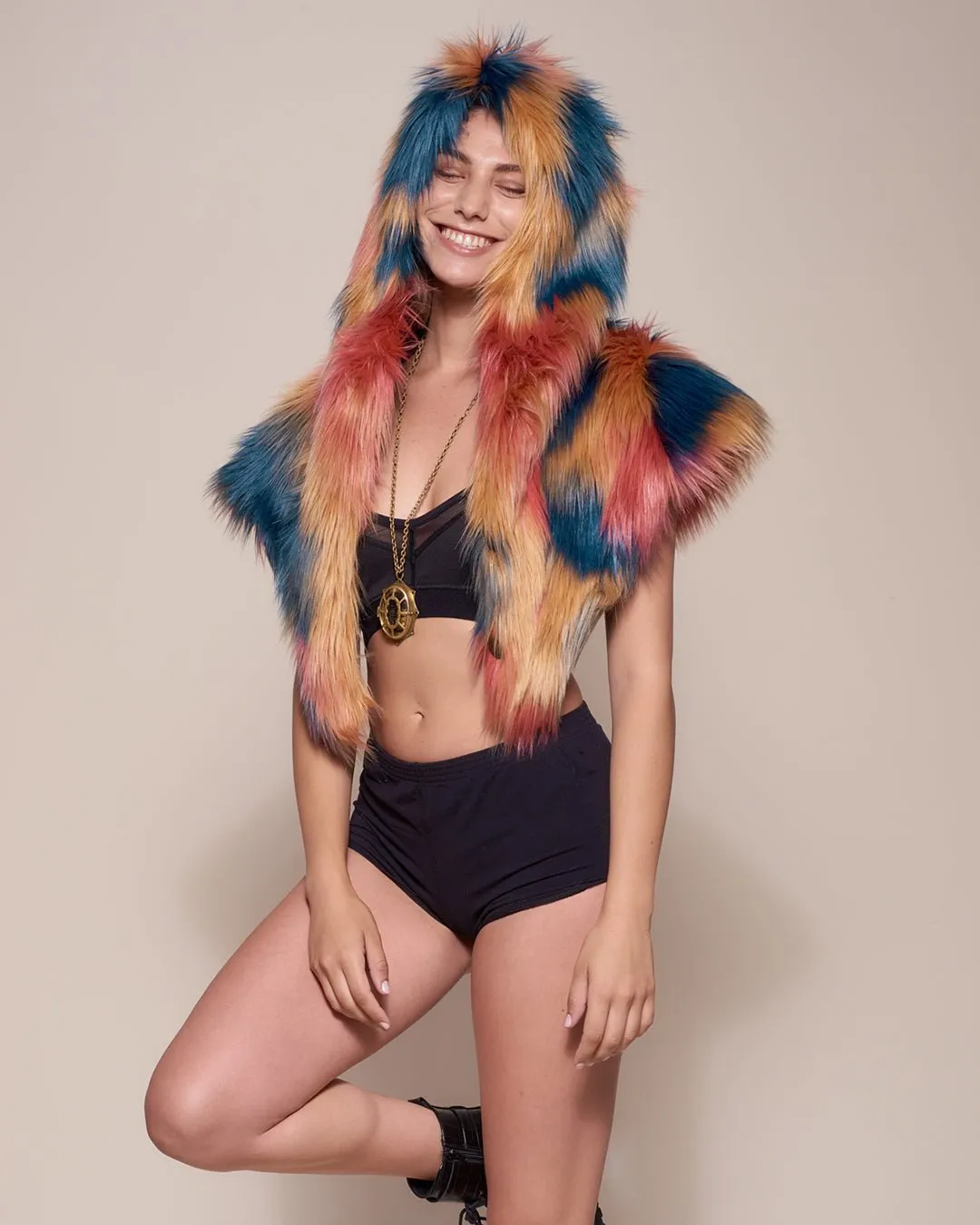 American Swallow Collector Edition Faux Fur Shawl
