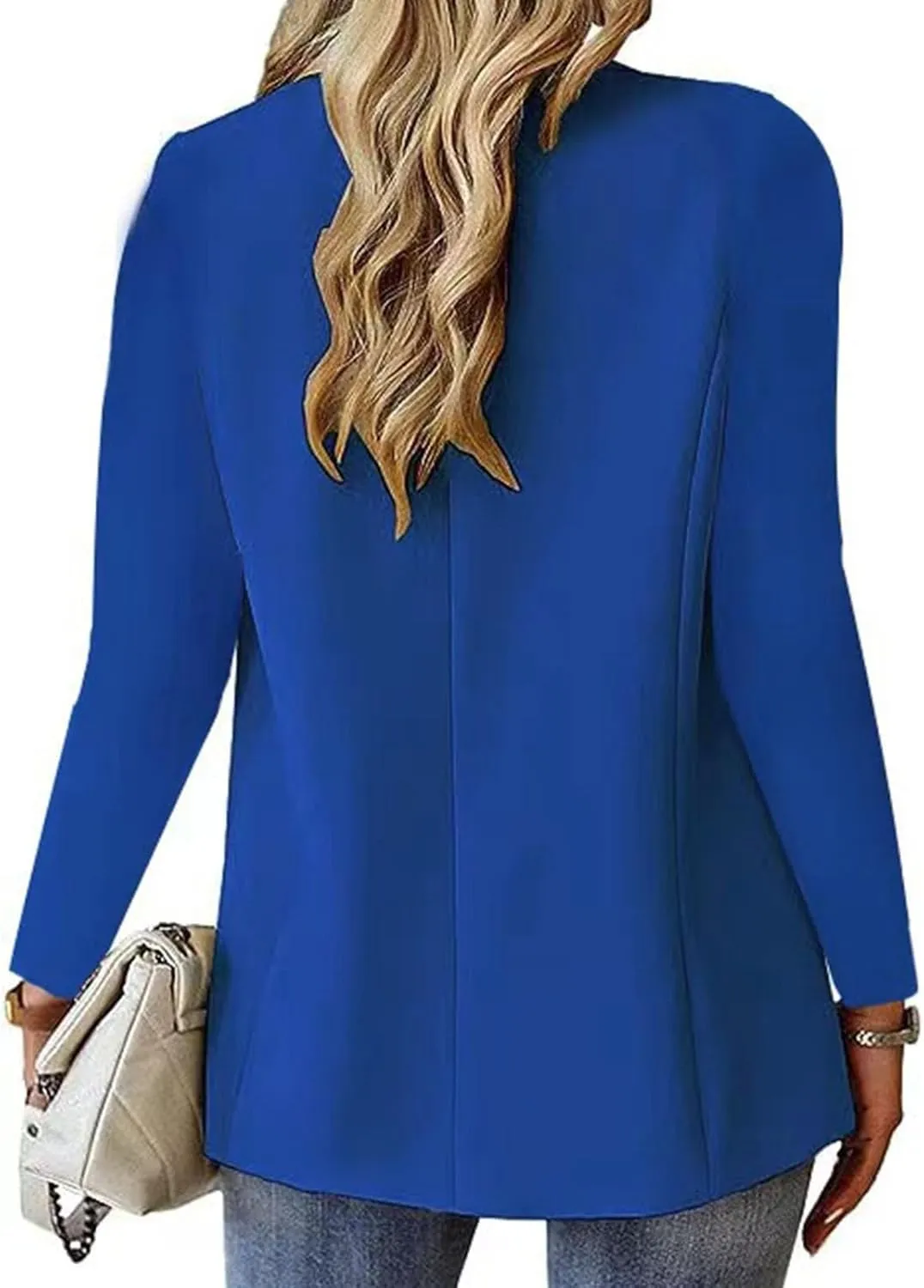 Blazers for Women Casual Business Lightweight Jacket Long Sleeve Single Button Cardigan Work Dressy Clothing