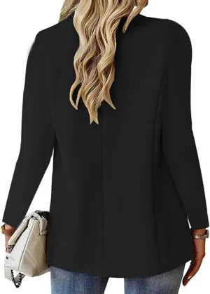 Blazers for Women Casual Business Lightweight Jacket Long Sleeve Single Button Cardigan Work Dressy Clothing