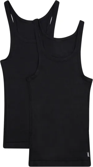 Bonds Soft Chesty Tank Top in Stretchy 100% Cotton Rib for Women, 2-Pack
