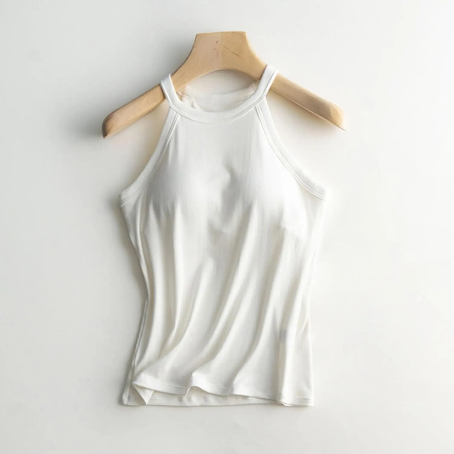 Camisole with Shelf Bra Women Tank Top with Shelf Bra Racerback Workout Yoga Tops Undershirt Basic Cami Tanks