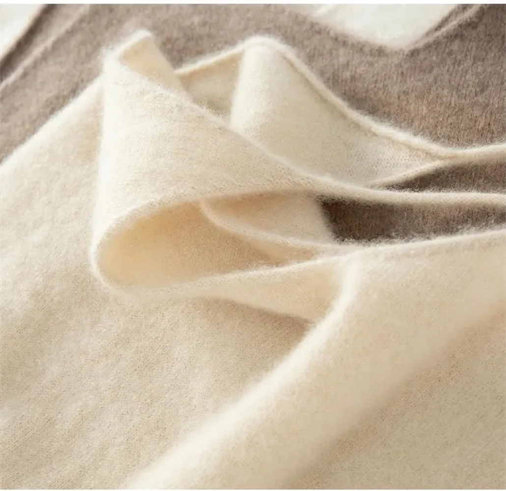 DBFBDTU Women Cashmere Vest Sleeveless Tank Tops Female Short Solid Soft V-Neck Camisole
