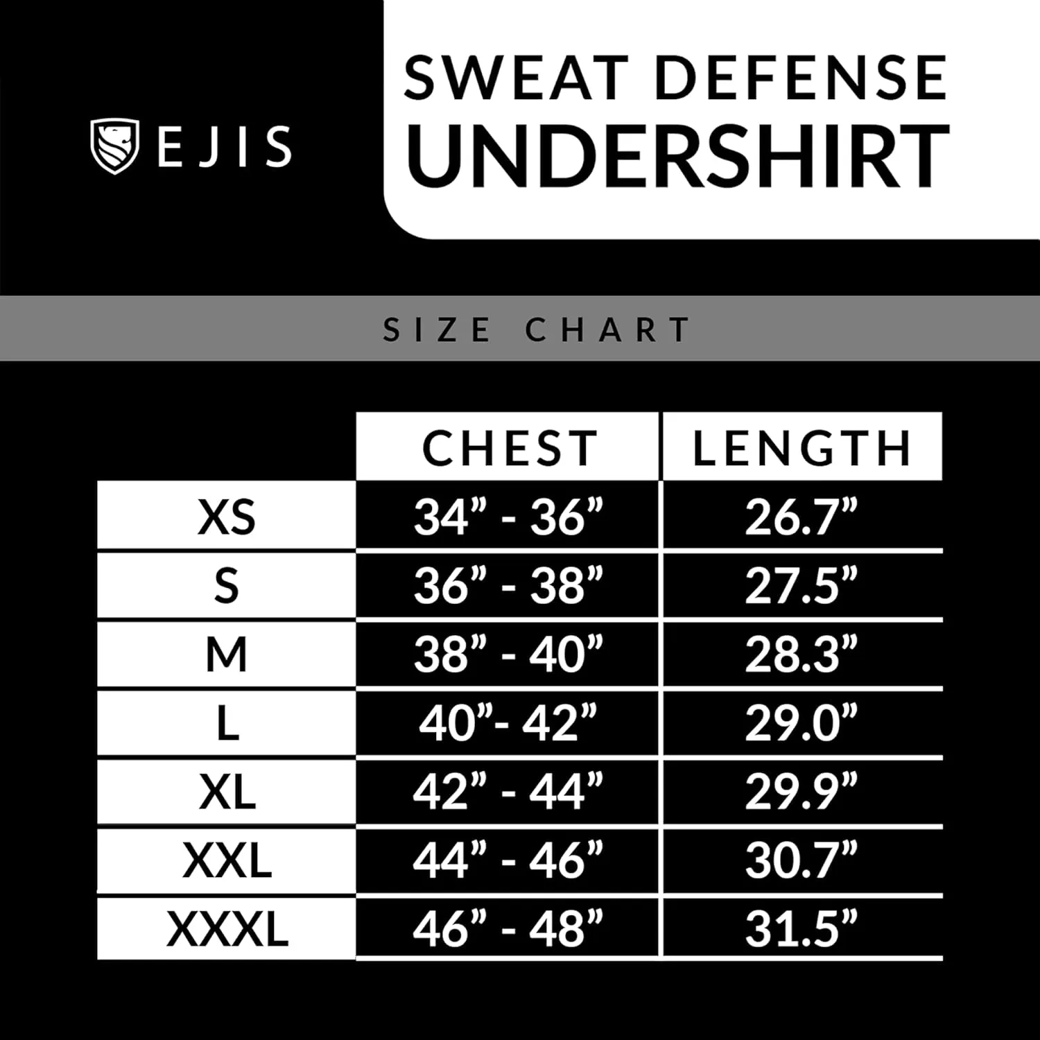 Ejis Sweatproof Undershirt for Men | V-Neck Cotton | Classic Fit T Shirt with Sweat Pads | Odor Resistant | Blocks Sweat