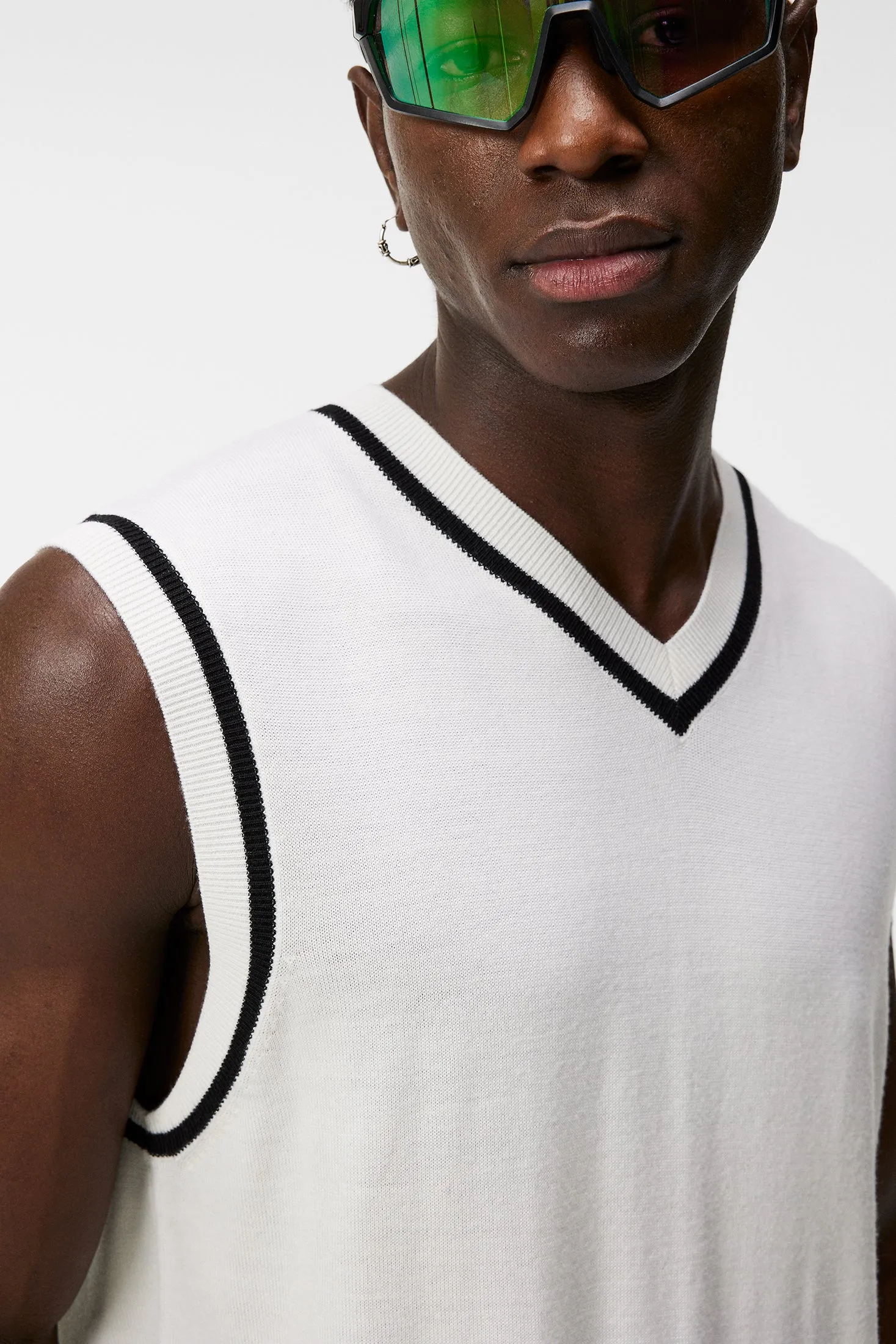 Fraser Knitted Vest / White