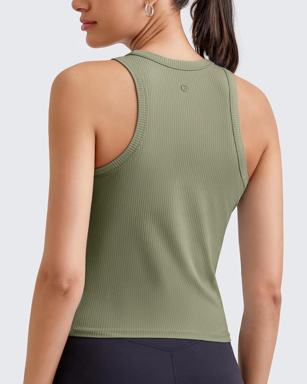G4Free Workout Tank Tops for Women Slim Fitted Racerback Ribbed Athletic Gym Yoga Tanks Summer Casual