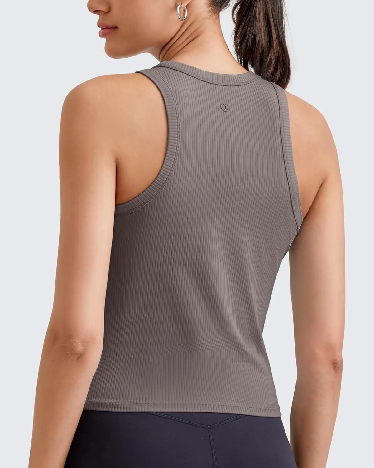G4Free Workout Tank Tops for Women Slim Fitted Racerback Ribbed Athletic Gym Yoga Tanks Summer Casual