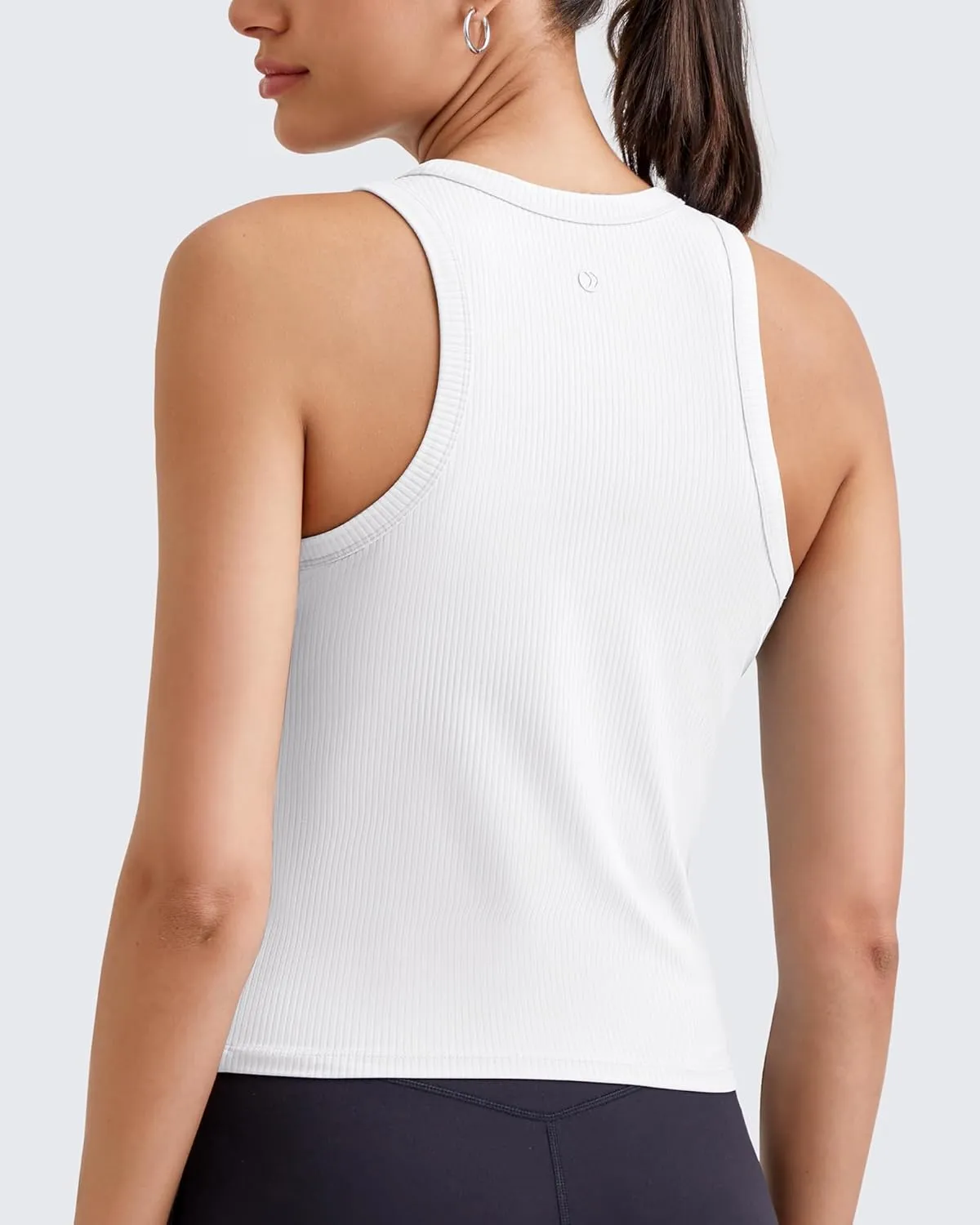 G4Free Workout Tank Tops for Women Slim Fitted Racerback Ribbed Athletic Gym Yoga Tanks Summer Casual