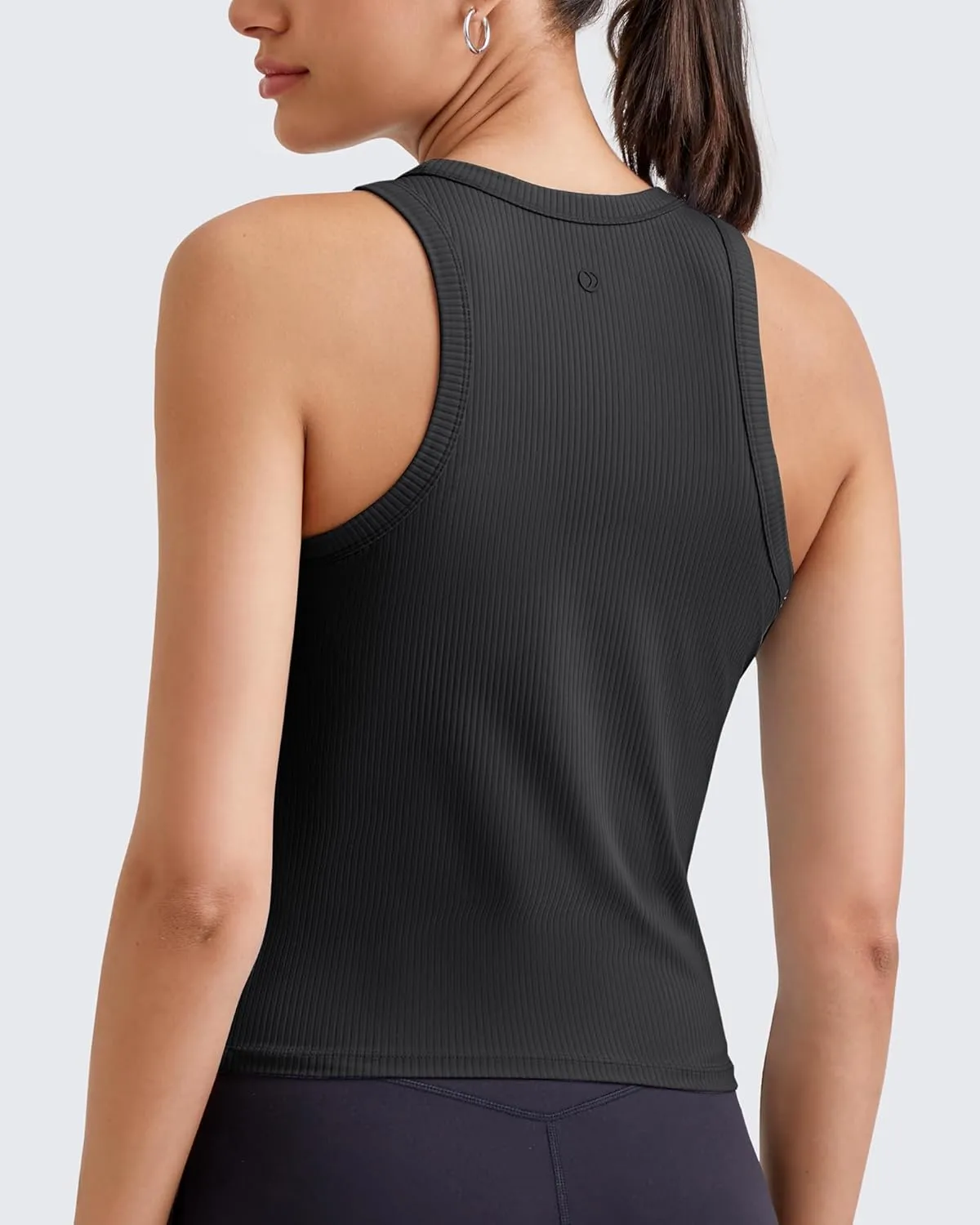 G4Free Workout Tank Tops for Women Slim Fitted Racerback Ribbed Athletic Gym Yoga Tanks Summer Casual