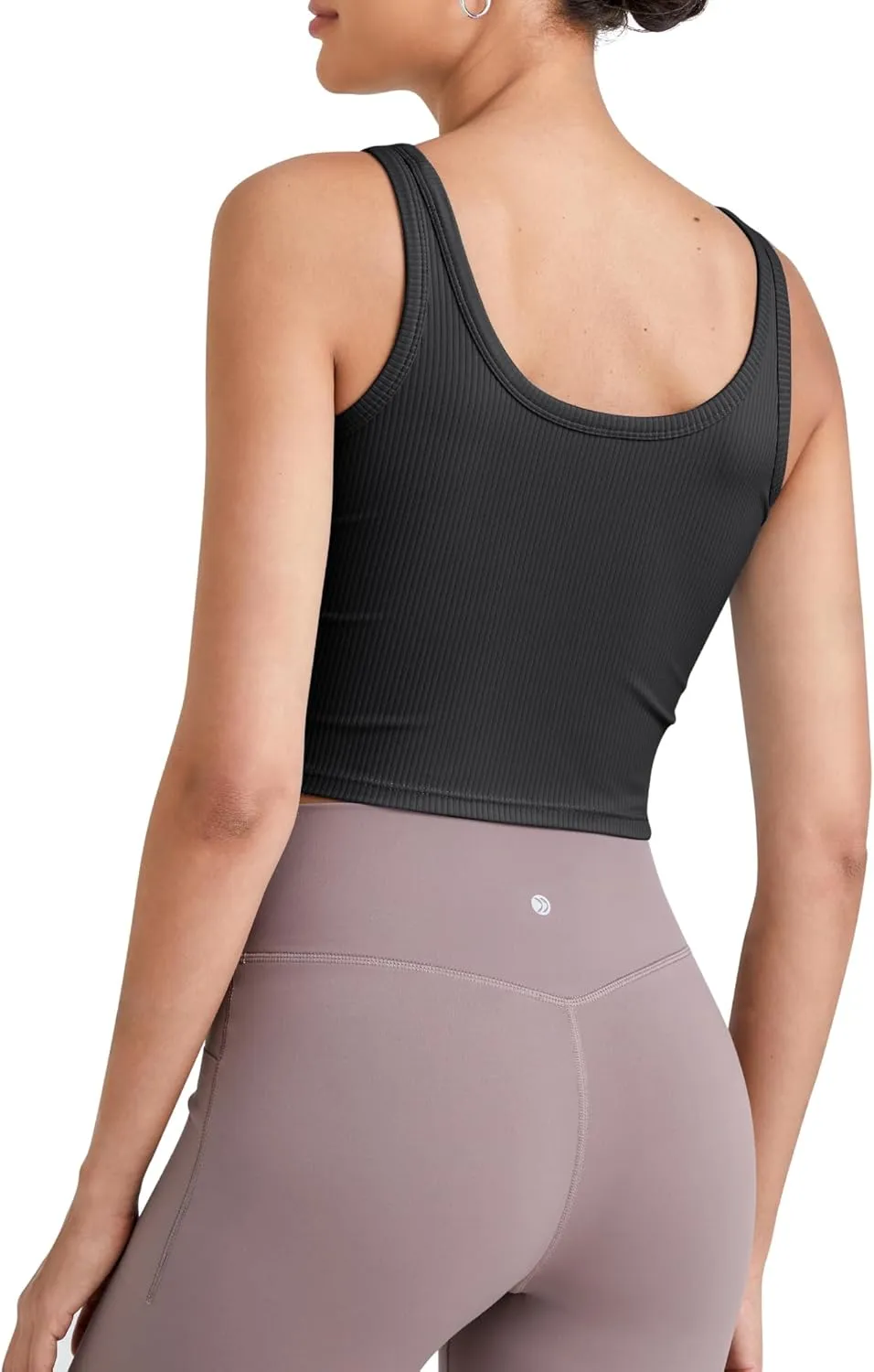 G4Free Workout Tank Tops for Women Slim Fitted U Neck Ribbed Athletic Gym Yoga Cropped Tanks Summer Casual