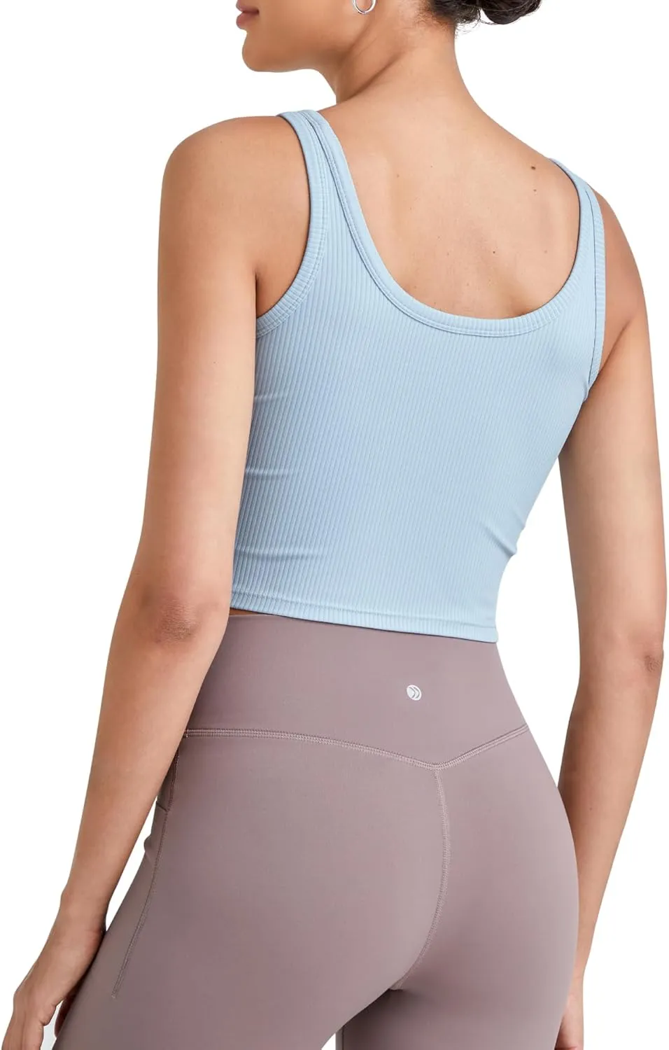 G4Free Workout Tank Tops for Women Slim Fitted U Neck Ribbed Athletic Gym Yoga Cropped Tanks Summer Casual