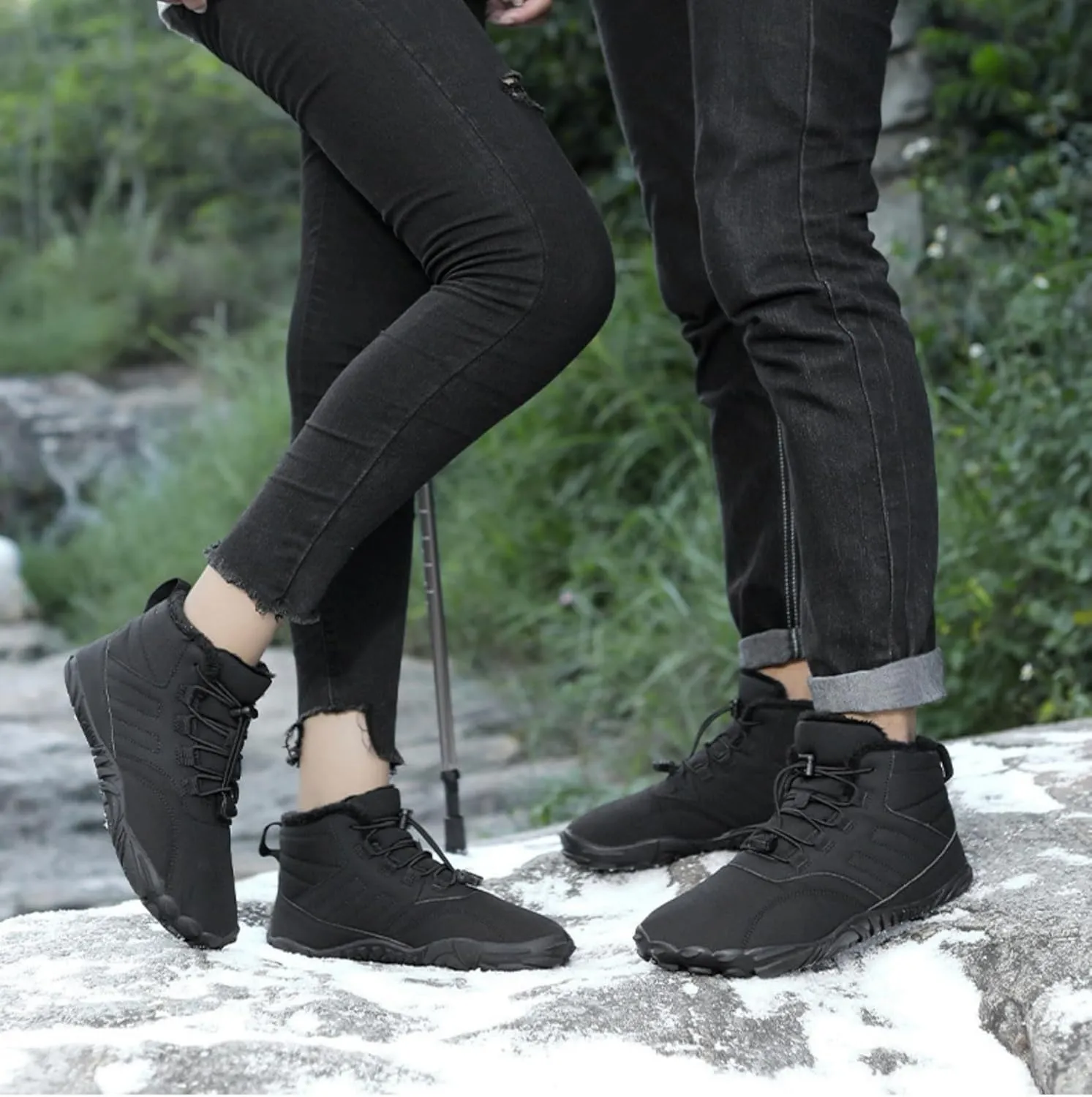 Grounded Freedom Shoes for Women, GroundedLimitless Barefoot Shoes Women Men, Winter Waterproof Wide Toe Box Sneakers