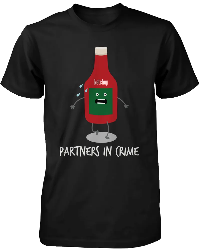 Ketchup & Mustard Partners In Crime Matching Couple Shirts (his & hers Set)
