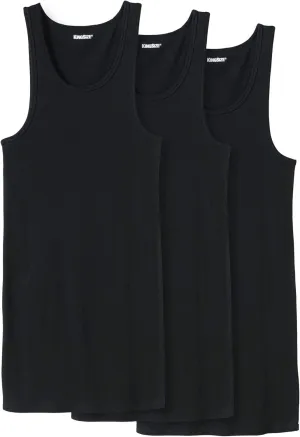 KingSize Men's Big & Tall 3-Pack Ribbed Cotton Tank Undershirt