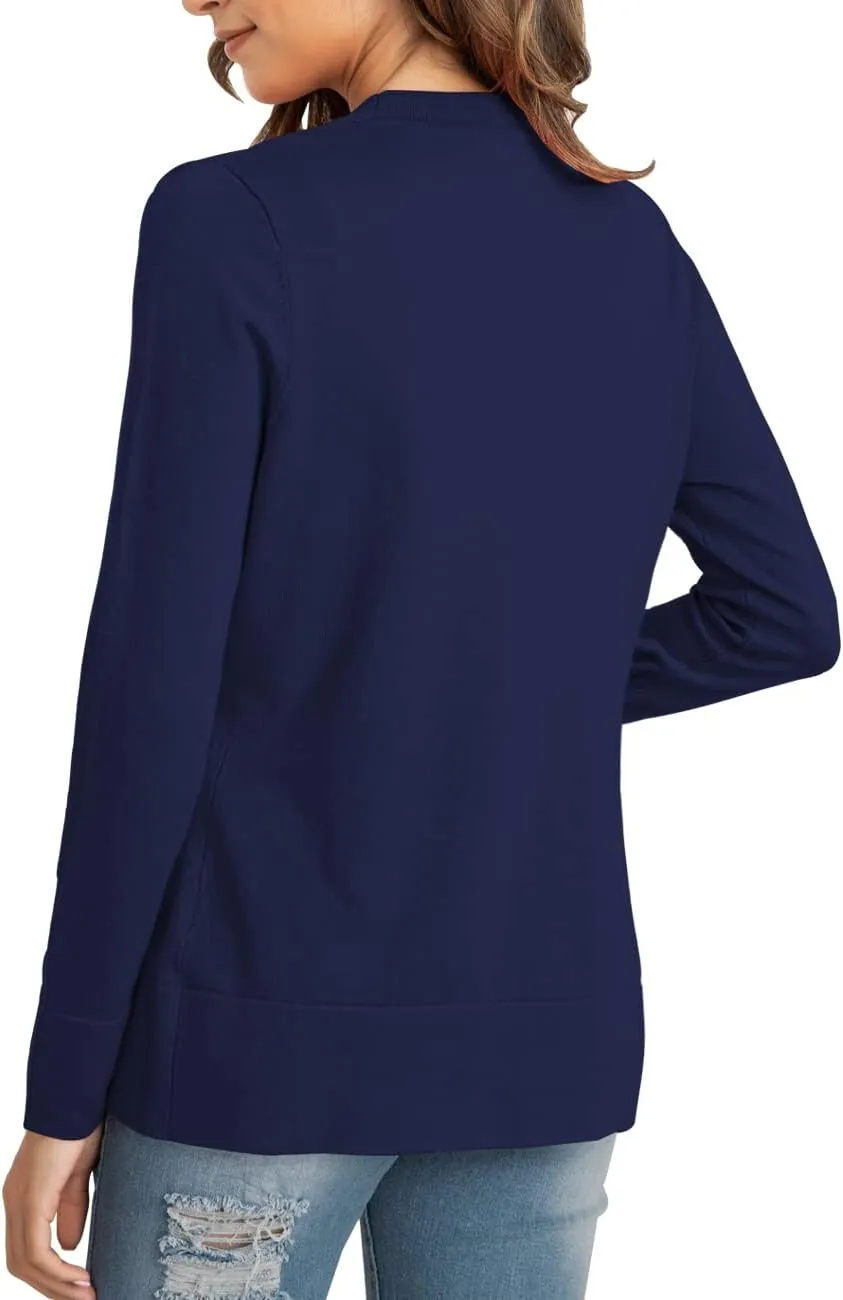 LIENRIDY Women's Cardigans Lightweight Long Sleeve Open Front Sweater Cardigan, S-XL