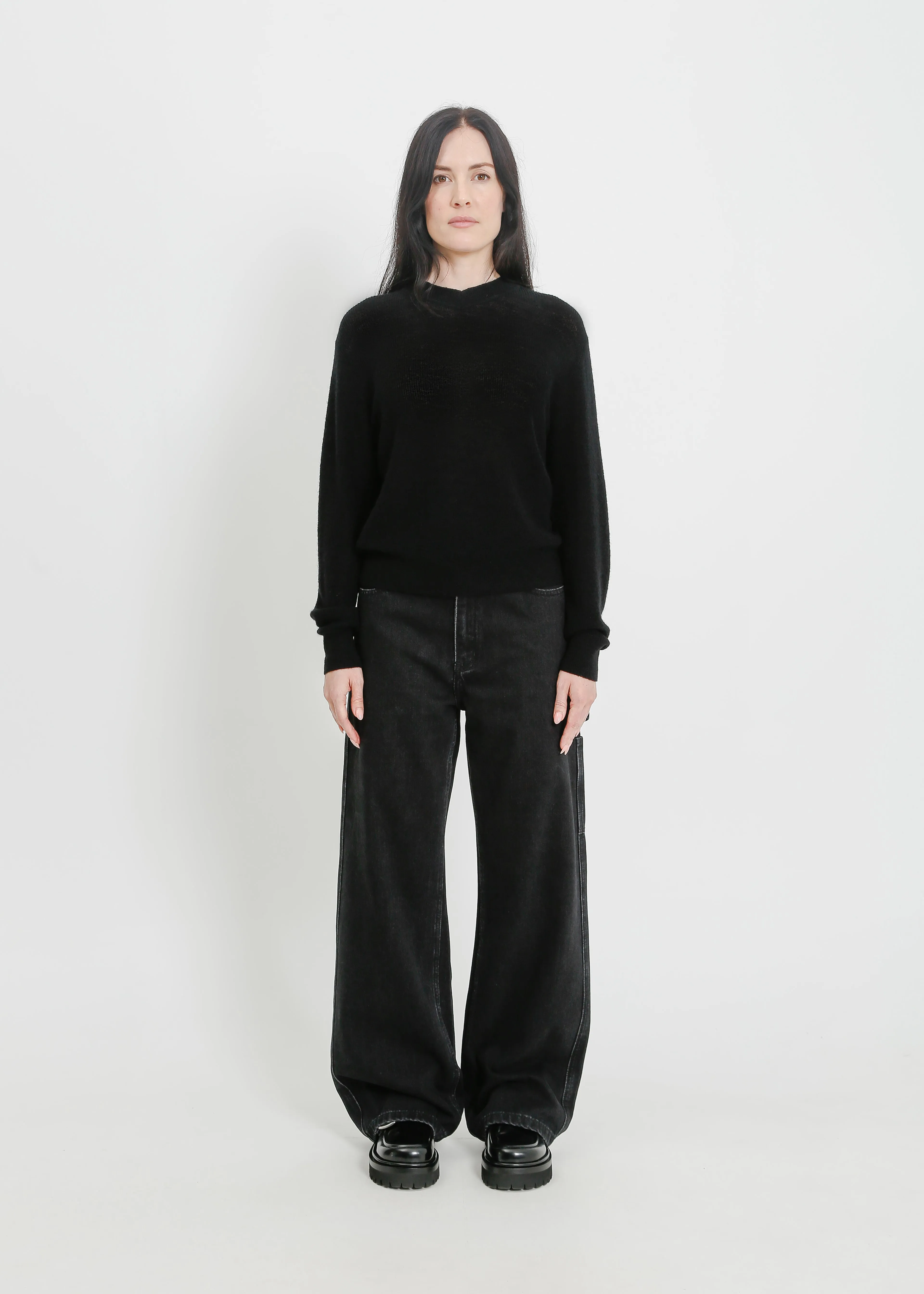 MAINE KNIT TOP / BLACK