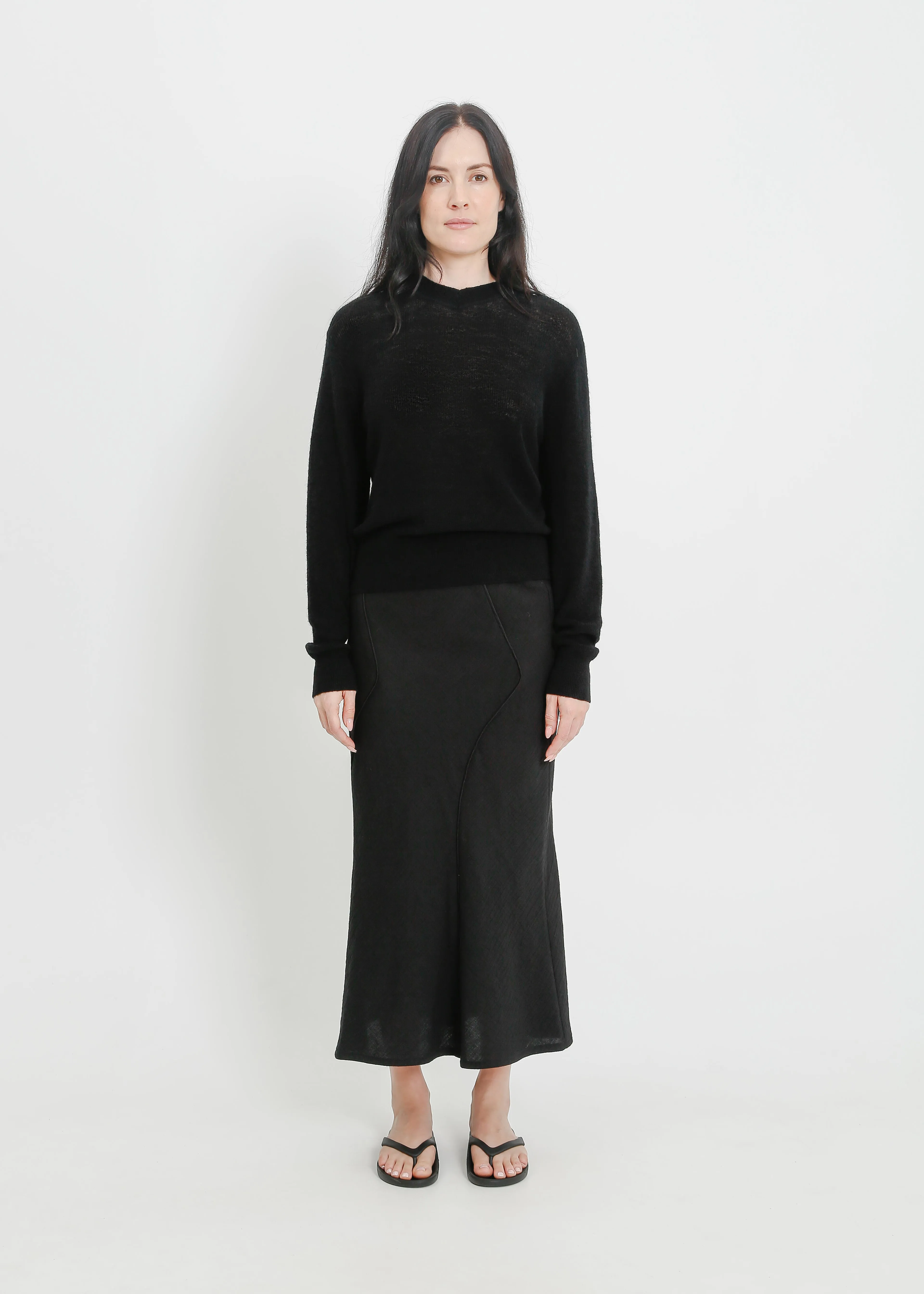 MAINE KNIT TOP / BLACK