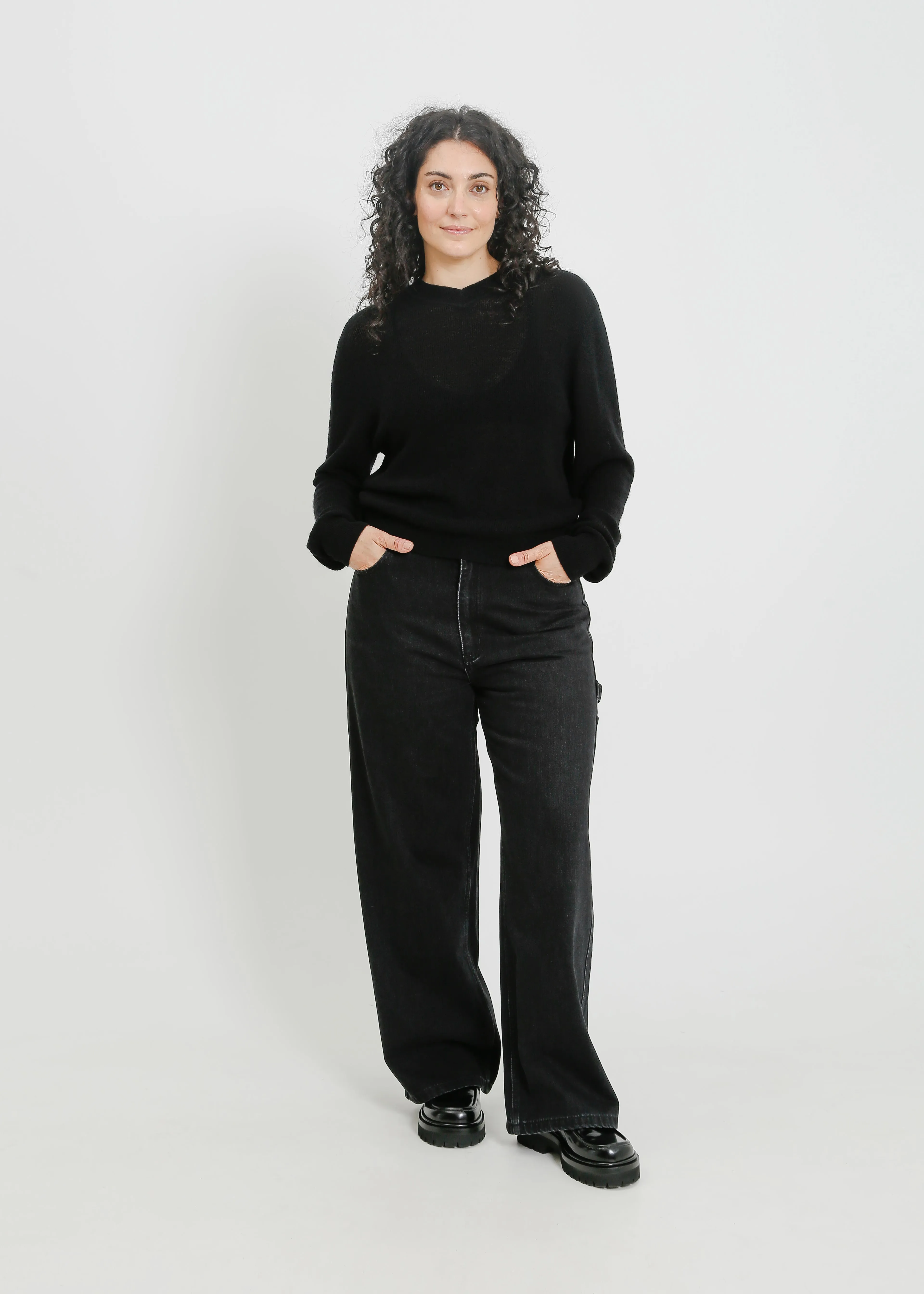 MAINE KNIT TOP / BLACK
