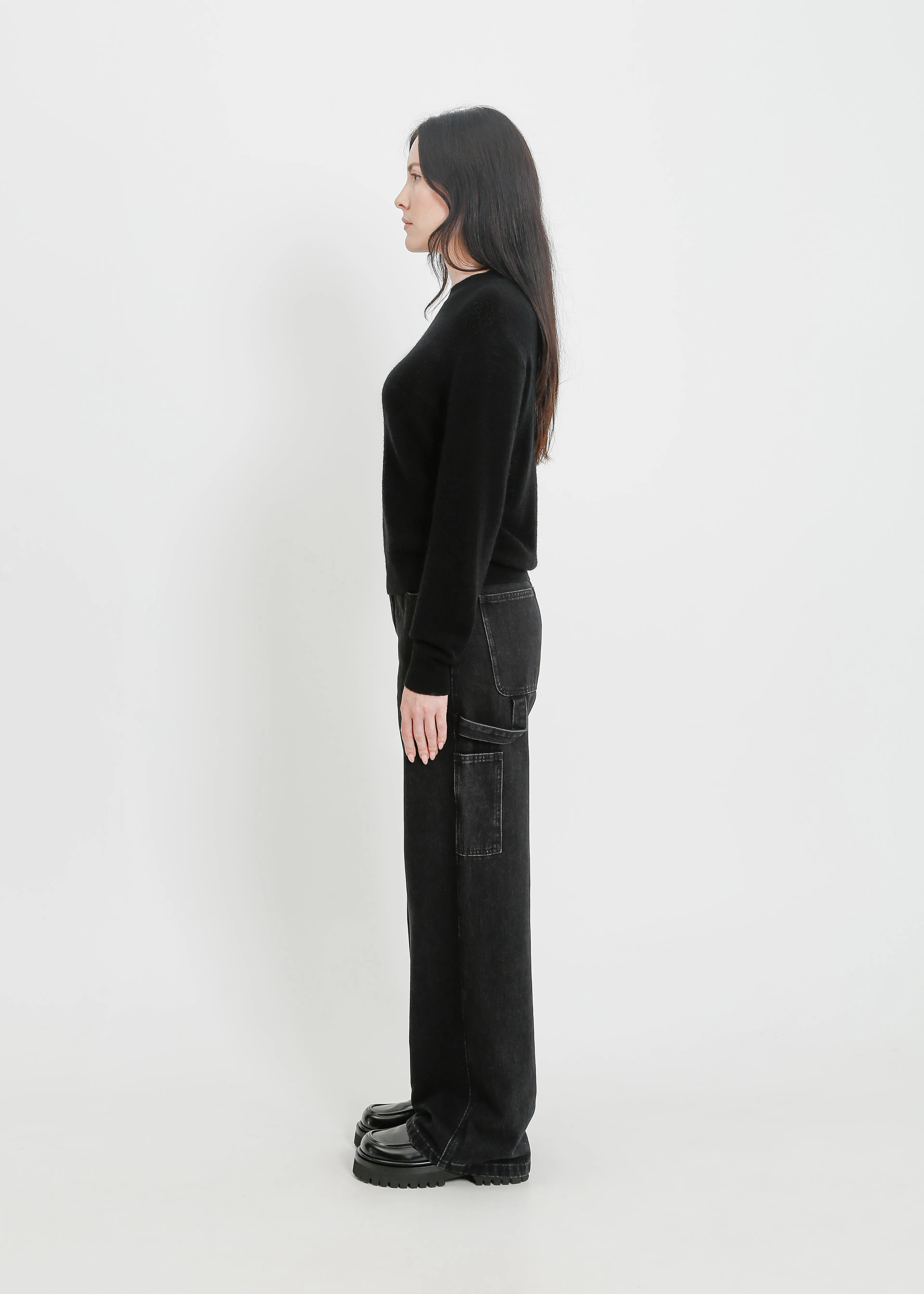 MAINE KNIT TOP / BLACK