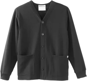 Mens Open-Back Adaptive Soft Fleece Cardigan