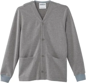 Mens Open-Back Adaptive Soft Fleece Cardigan