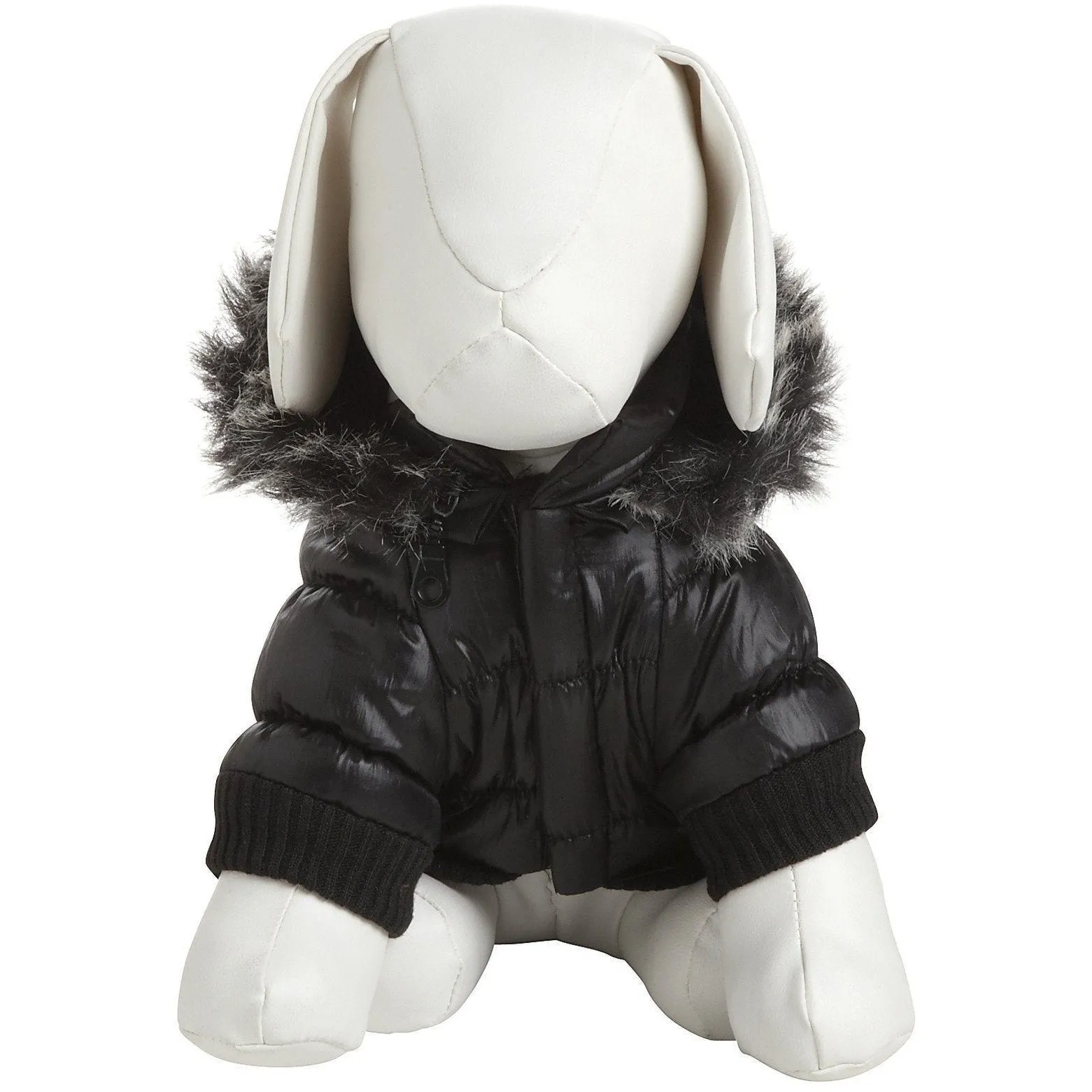 Pet Life ® Classic Metallic Fashion 3M Insulated Dog Coat Parka  w/ Removable Hood