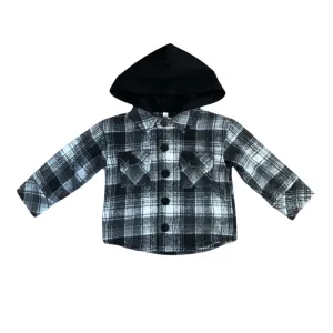 Plaid Hooded Shacket