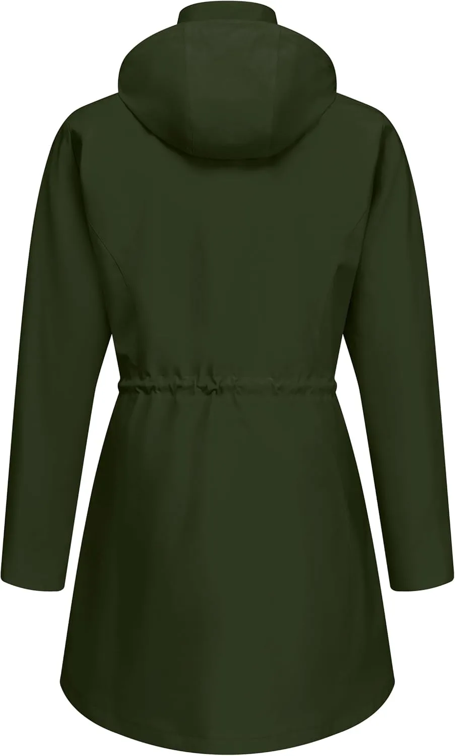 Rain Jacket Women Waterproof Long Lightweight Raincoat Hooded Windbreaker Outdoor Trench Coat