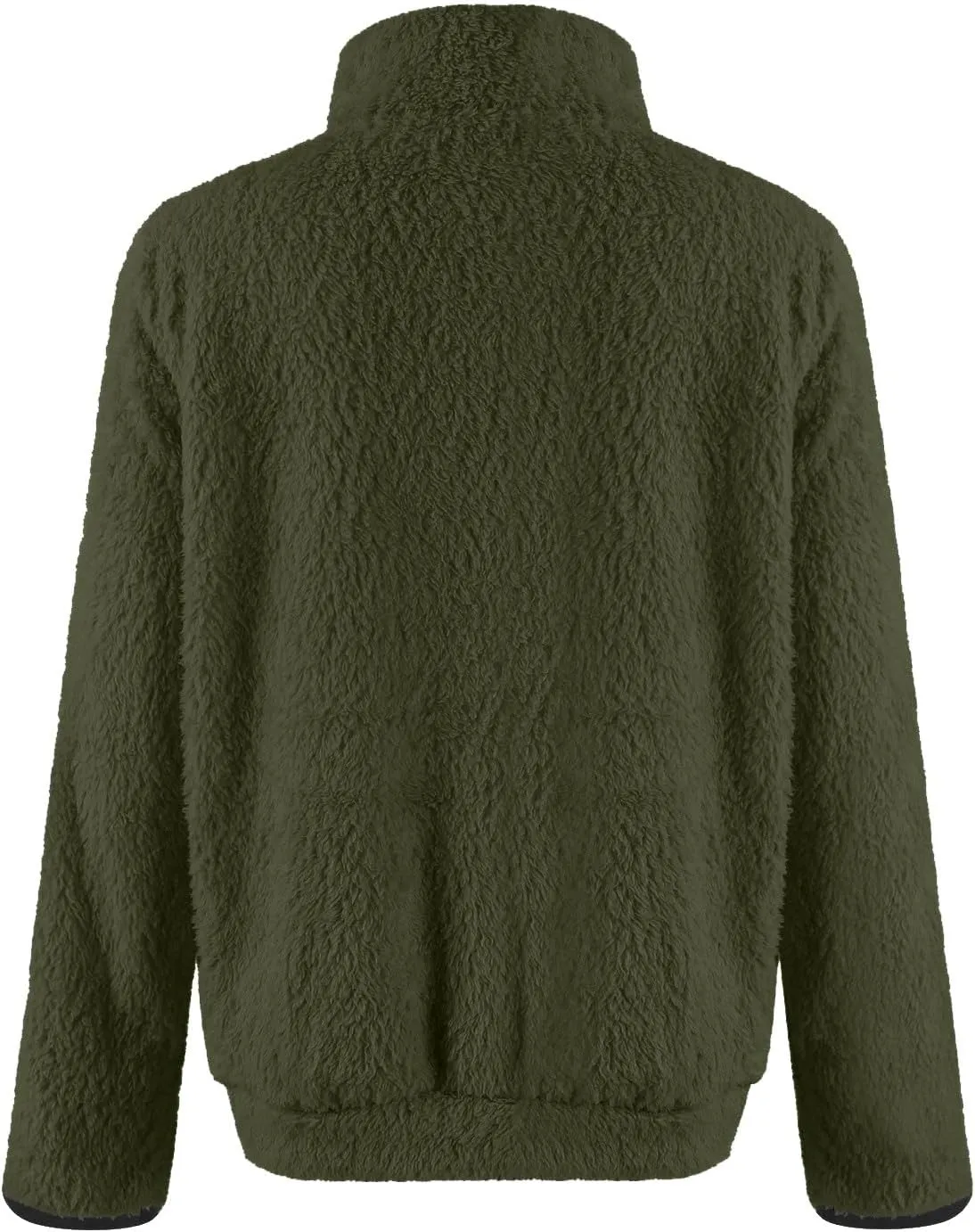 Sherpa 1/4 Zip Pullover Women Fleece Quarter Zip Sweatshirts Lightweight Casual Fluffy Sweaters Fall Winter Clothes