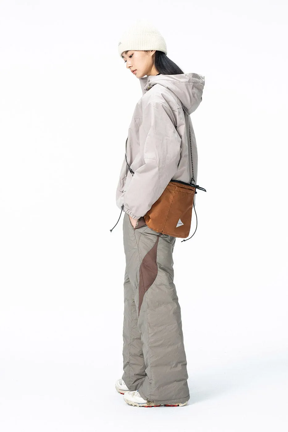 Spliced Splash-Proof Padded Track Pants