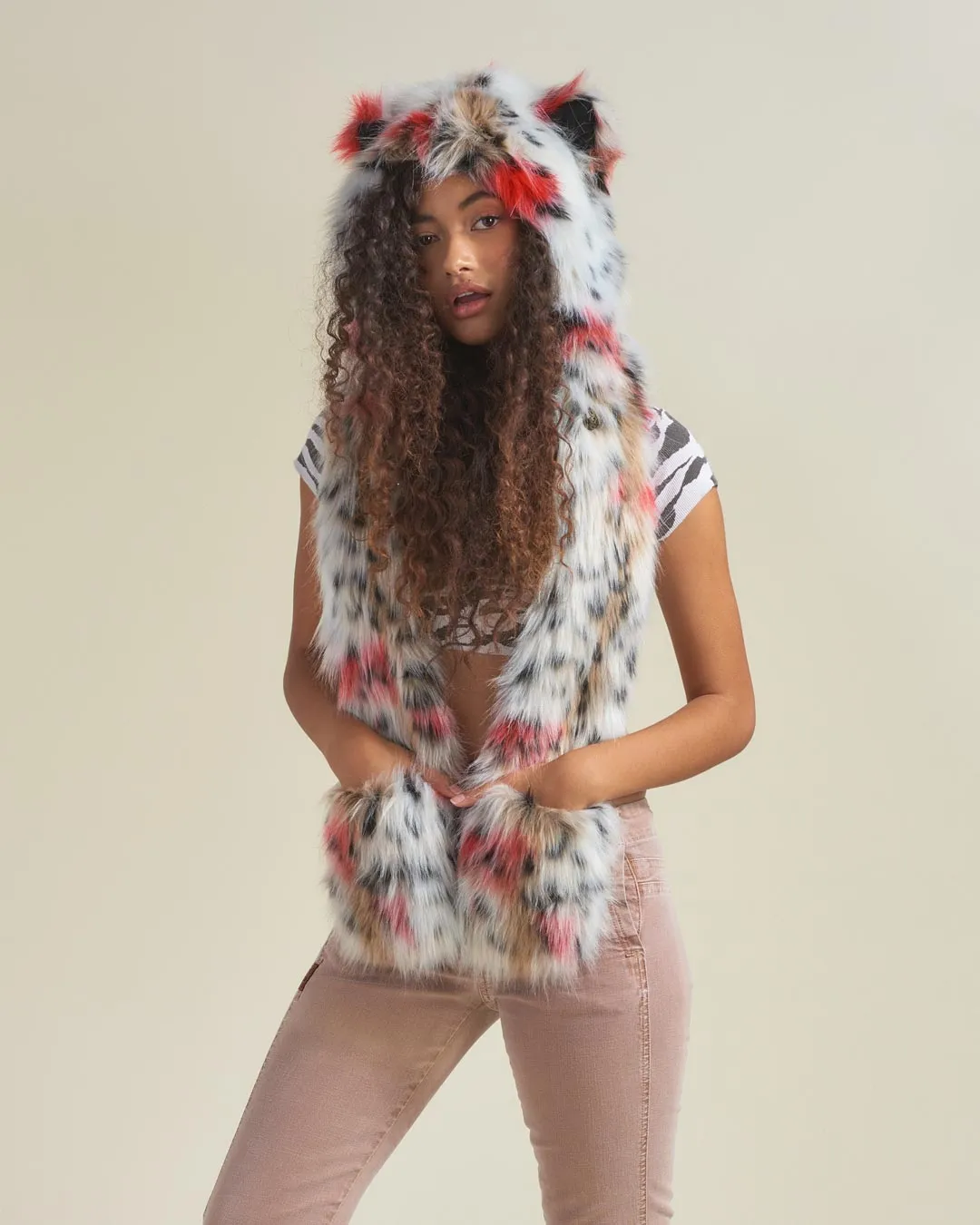 Strawberry Leopard Collector Edition Faux Fur Hood | Women's