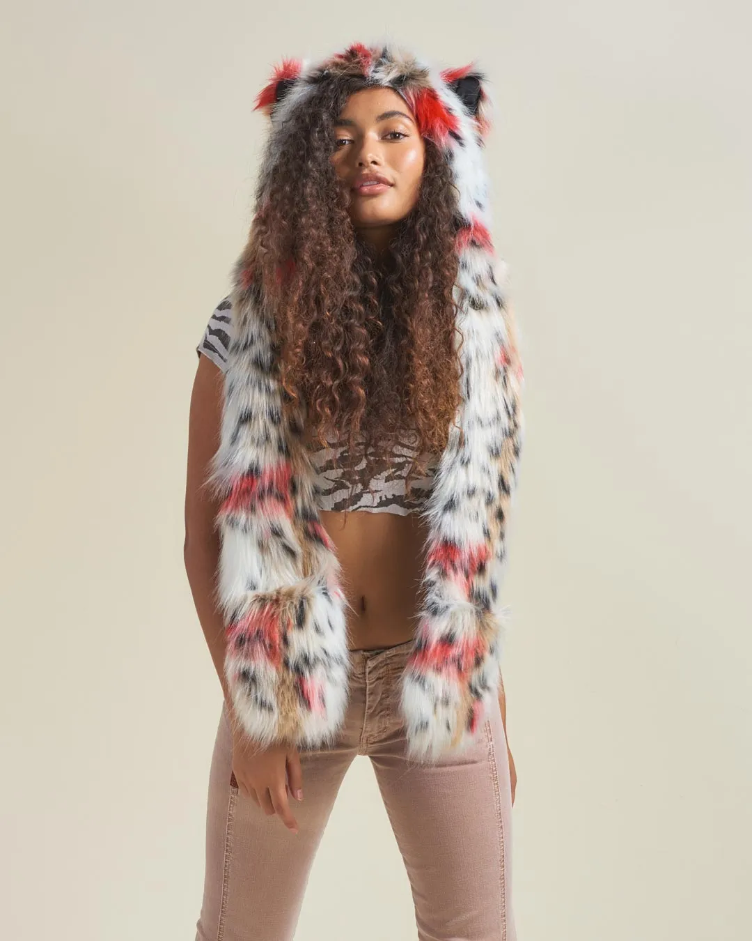 Strawberry Leopard Collector Edition Faux Fur Hood | Women's