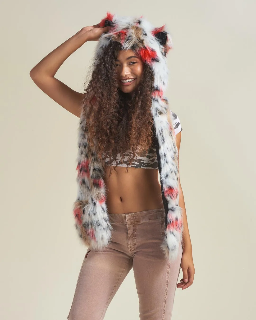 Strawberry Leopard Collector Edition Faux Fur Hood | Women's