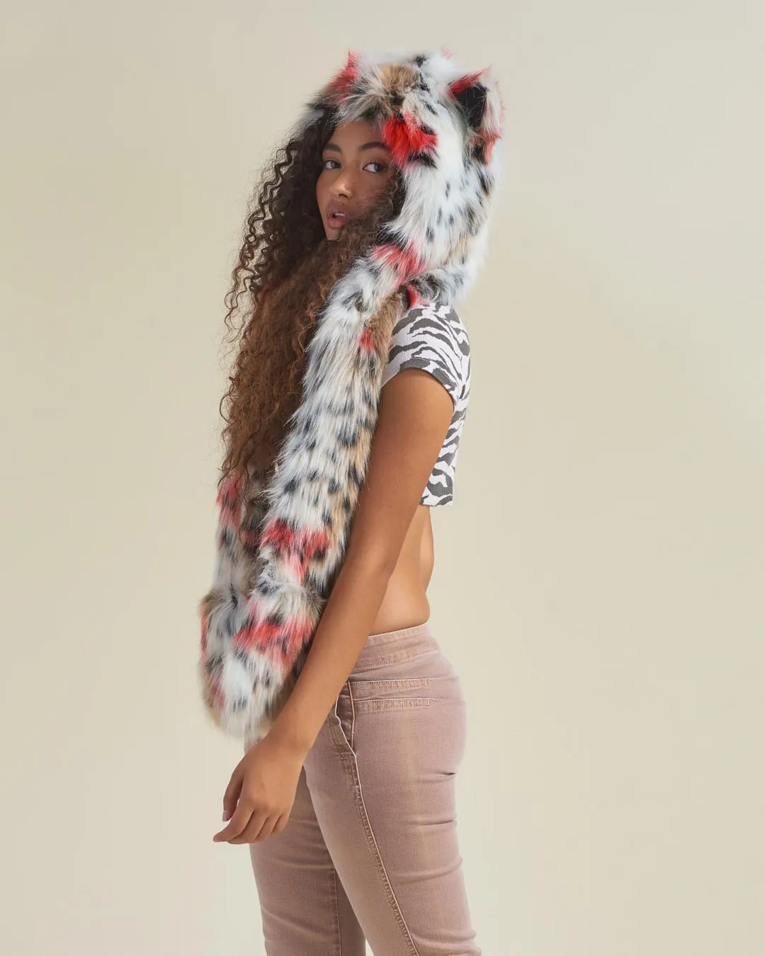 Strawberry Leopard Collector Edition Faux Fur Hood | Women's