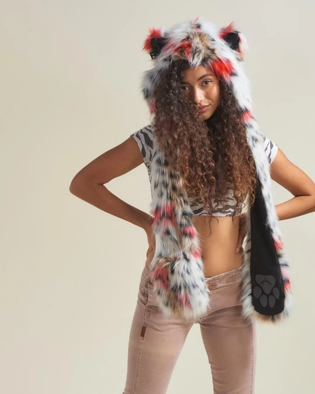 Strawberry Leopard Collector Edition Faux Fur Hood | Women's