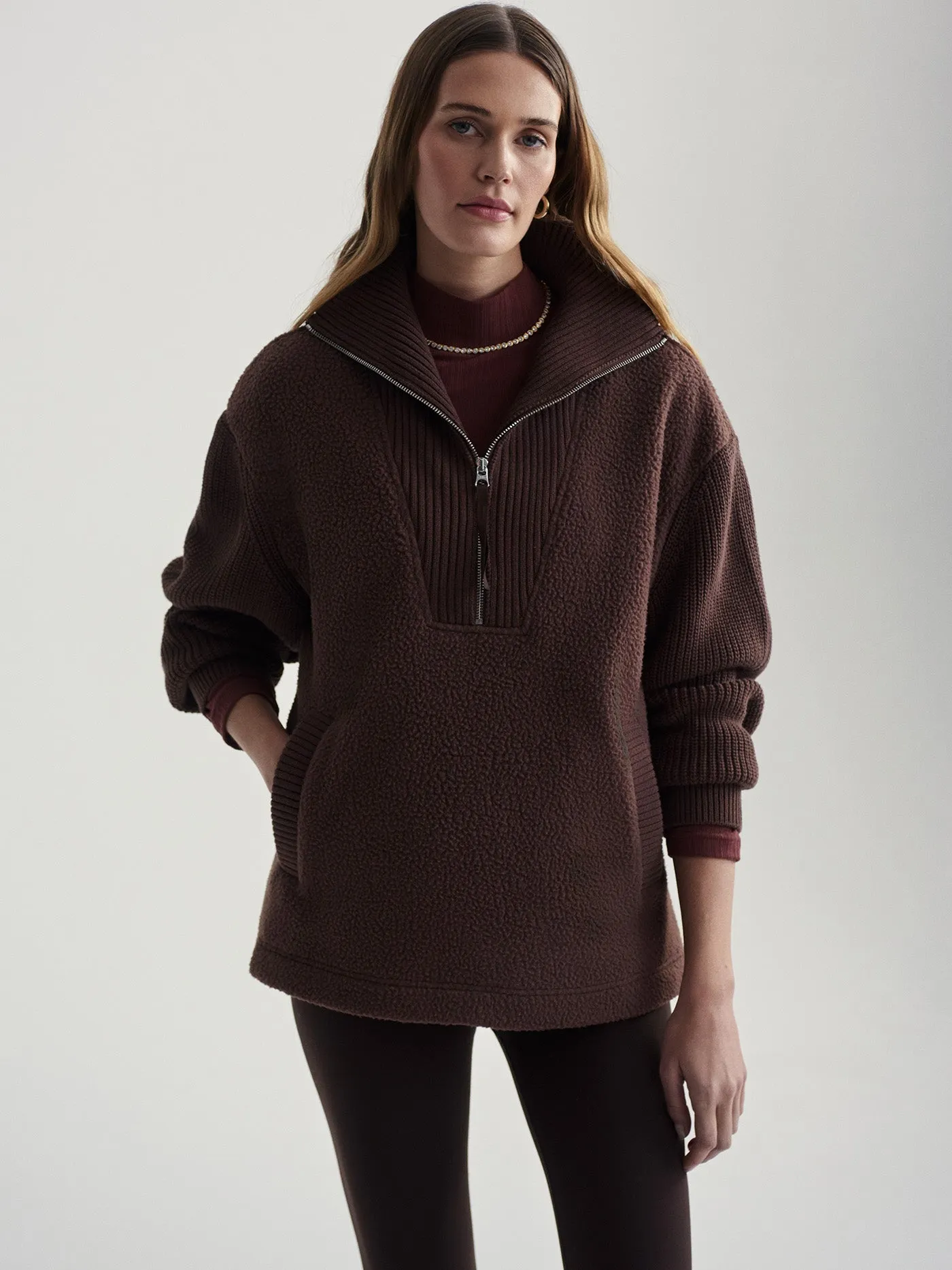 Theresa Half Zip Fleece Combo