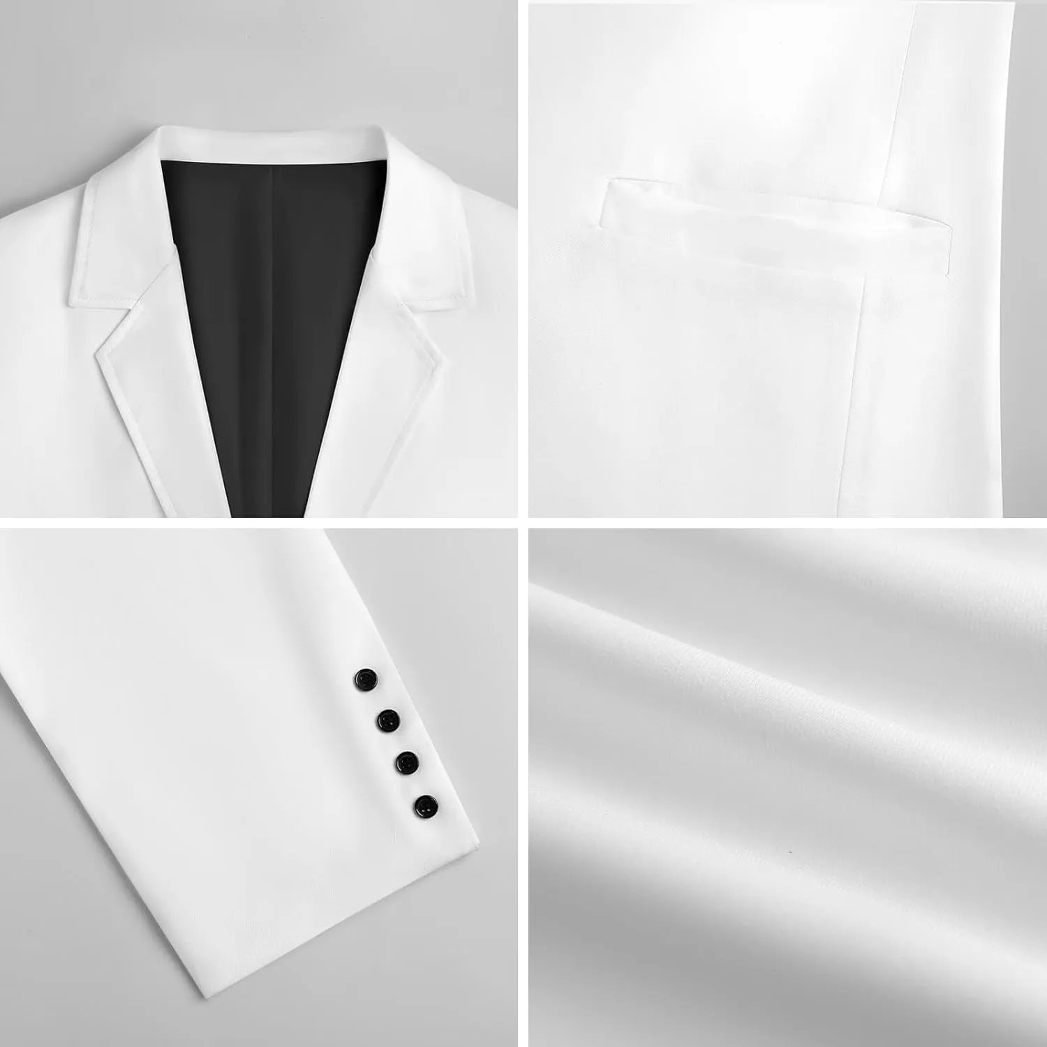 Tree Money Casual Men's Blazers Two Button Lapel Suits Jacket Lightweight Sport Coats