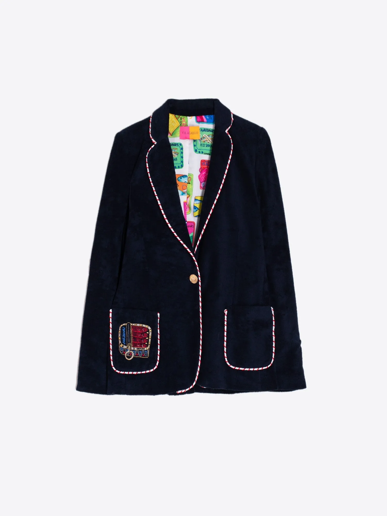 Vilagallo Azul Marino Felda Blazer