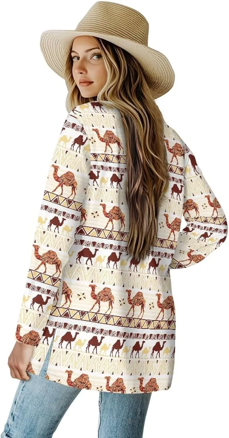 Womens Cardigans Lightweight Open Front Cardigans Soft Long Sleeve Outwear Casual Loose Jacket Coat Fall Outfits
