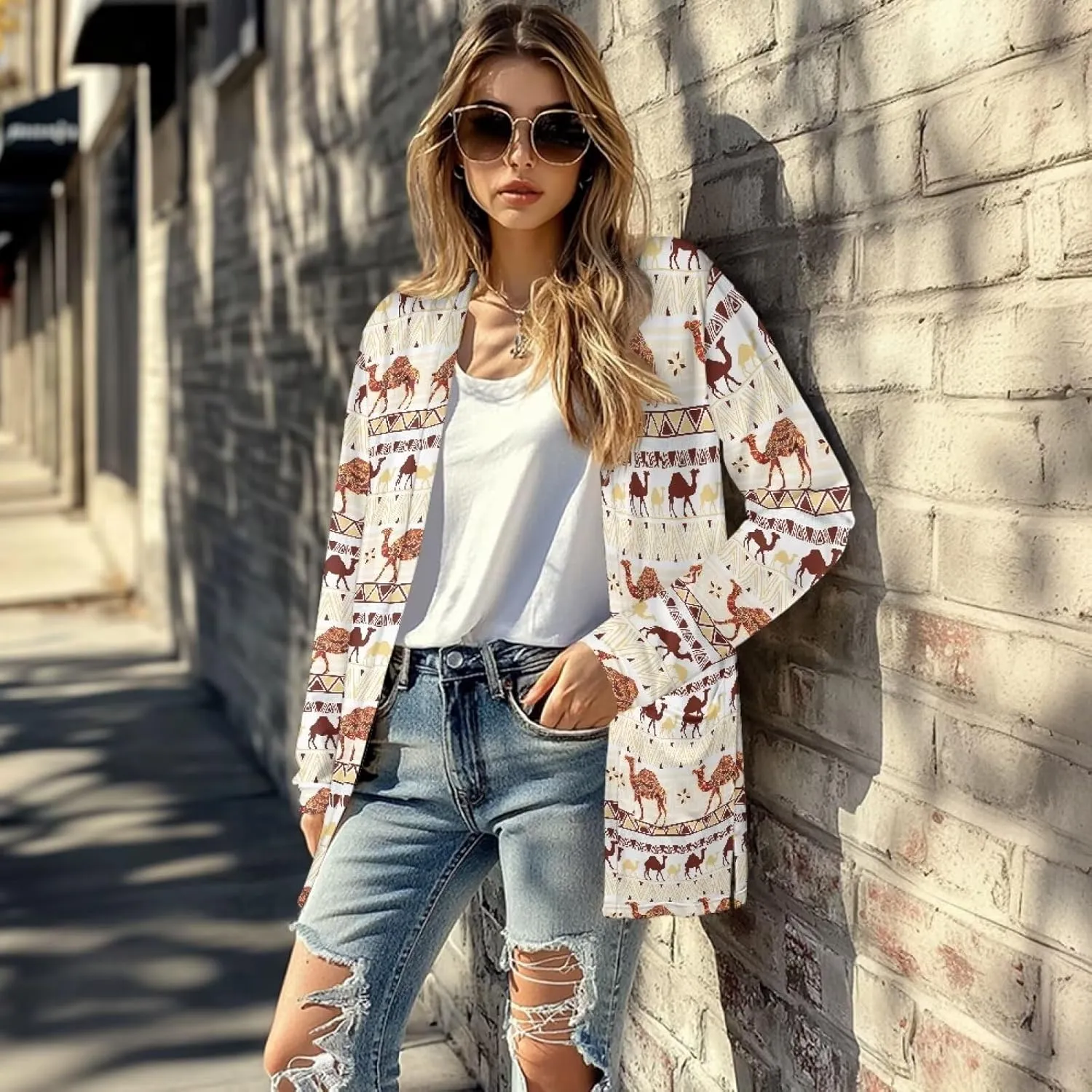 Womens Cardigans Lightweight Open Front Cardigans Soft Long Sleeve Outwear Casual Loose Jacket Coat Fall Outfits