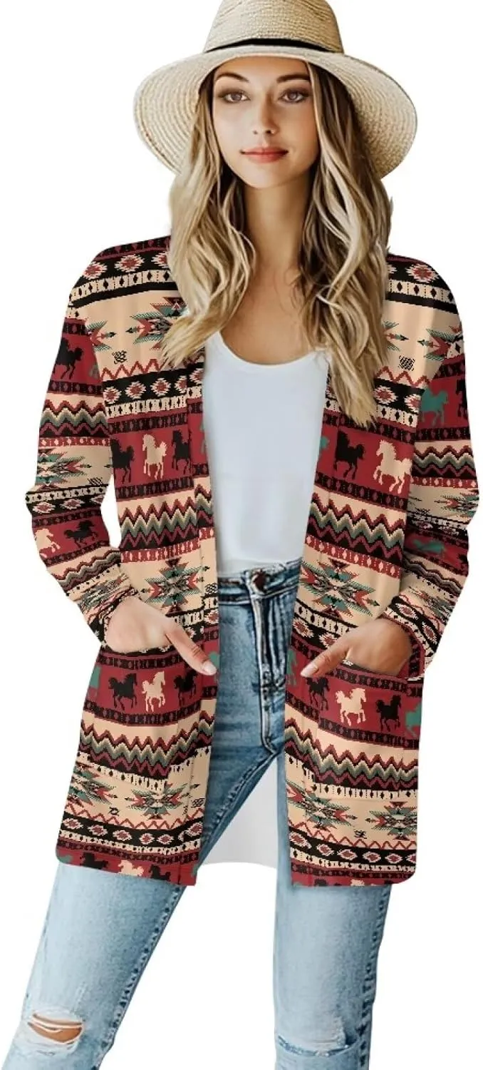 Womens Cardigans Lightweight Open Front Cardigans Soft Long Sleeve Outwear Casual Loose Jacket Coat Fall Outfits
