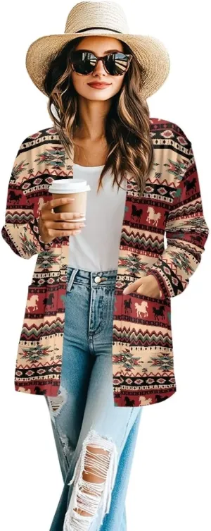 Womens Cardigans Lightweight Open Front Cardigans Soft Long Sleeve Outwear Casual Loose Jacket Coat Fall Outfits