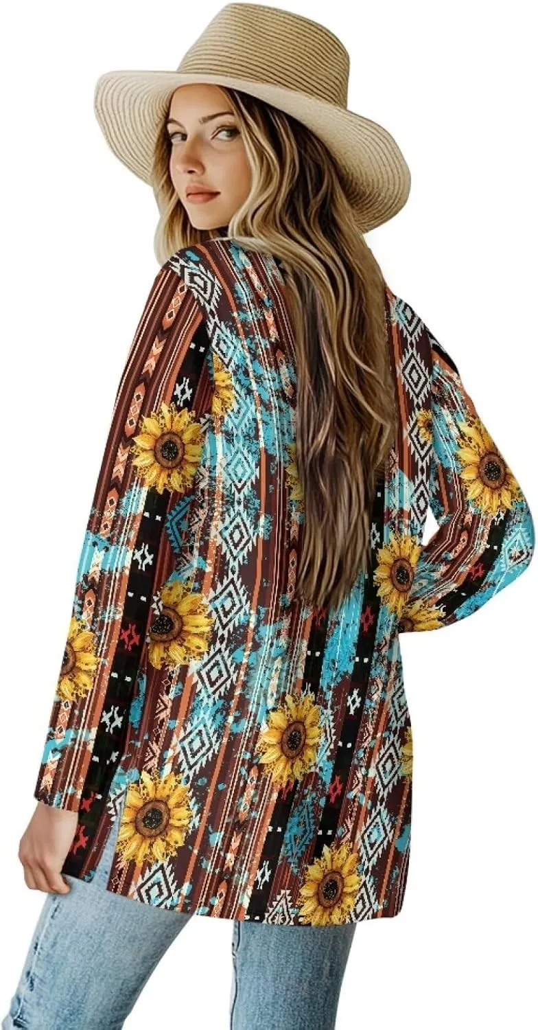 Womens Cardigans Lightweight Open Front Cardigans Soft Long Sleeve Outwear Casual Loose Jacket Coat Fall Outfits