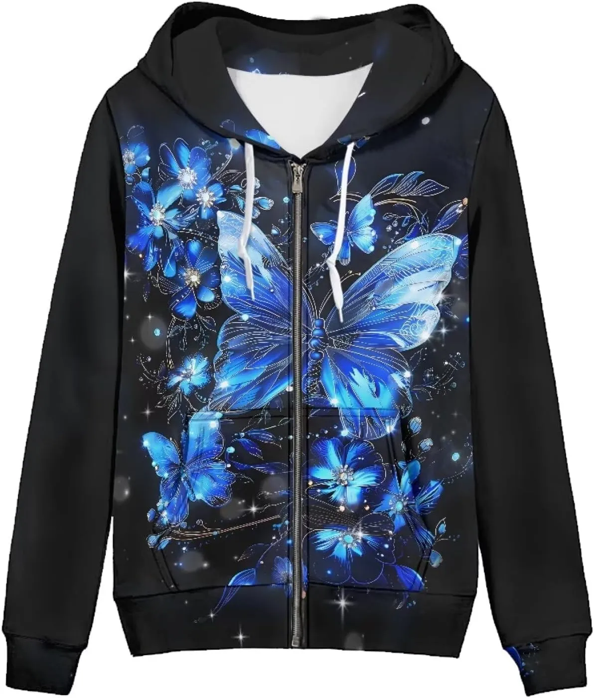 Women's Zip Up Hoodies Lightweight Sweatshirts with Pockets Trendy Outfit for Teen Girls