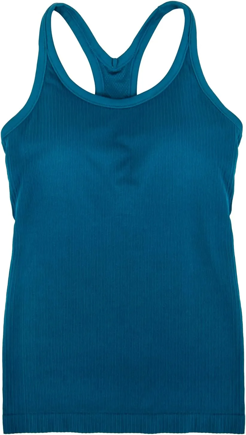 Yoga Racerback Tank Top for Women with Built in Bra,Women's Padded Sports Bra Fitness Workout Running Shirts